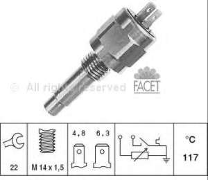 Sensor de temperatura del refrigerante SNB253 Lucas