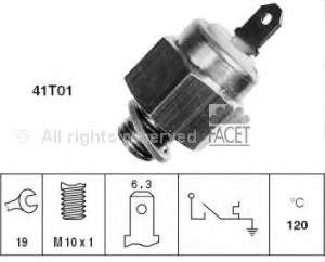 Sensor de temperatura del refrigerante, salpicadero 74007 Facet