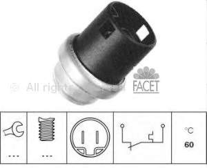 Sensor de temperatura del refrigerante, salpicadero 74073 Facet