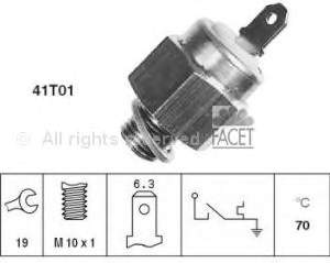 Sensor de temperatura del refrigerante 74100 Facet