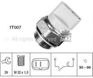 75027 Facet sensor, temperatura del refrigerante (encendido el ventilador del radiador)