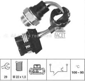 75106 Facet sensor, temperatura del refrigerante (encendido el ventilador del radiador)