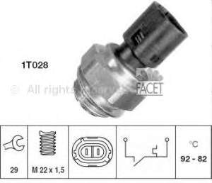 Comprar 75128 Facet Sensor de temperatura del refrigerante, salpicadero