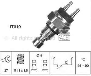 Sensor, temperatura del refrigerante (encendido el ventilador del radiador) 75139 Facet