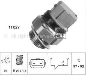 Sensor de temperatura del refrigerante Facet 75145