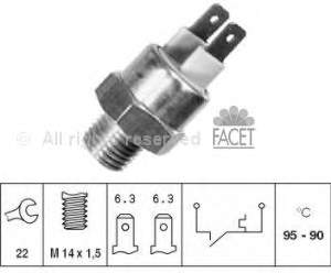 75155 Facet sensor, temperatura del refrigerante (encendido el ventilador del radiador)