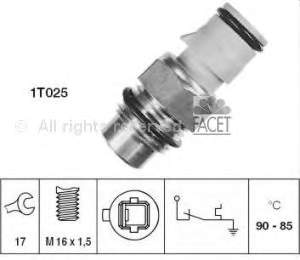 Sensor, temperatura del refrigerante (encendido el ventilador del radiador) 75156 Facet