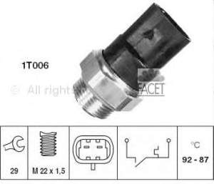 Sensor, temperatura del refrigerante (encendido el ventilador del radiador) 2159564A00 Nissan