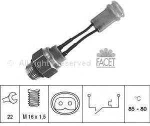 75217 Facet sensor, temperatura del refrigerante (encendido el ventilador del radiador)