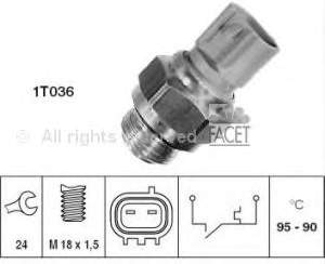 Sensor, temperatura del refrigerante (encendido el ventilador del radiador) 1768050F00 Suzuki