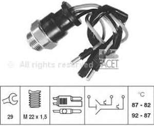 7.5601 Facet sensor, temperatura del refrigerante (encendido el ventilador del radiador)