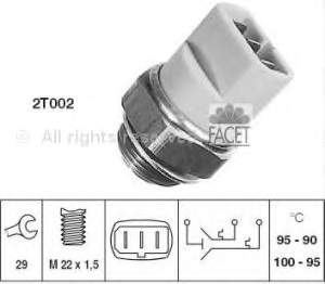 75616 Facet sensor, temperatura del refrigerante (encendido el ventilador del radiador)