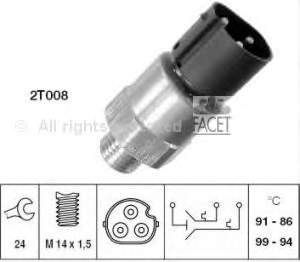 Sensor de temperatura del refrigerante Facet 75617