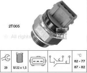 75630 Facet sensor, temperatura del refrigerante (encendido el ventilador del radiador)