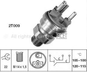 Sensor, temperatura del refrigerante (encendido el ventilador del radiador) 75659 Facet