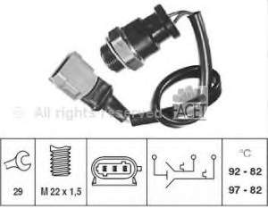 75662 Facet sensor, temperatura del refrigerante (encendido el ventilador del radiador)