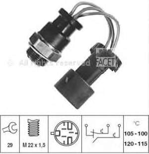 Sensor de temperatura del refrigerante 75668 Facet