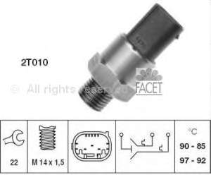 Sensor, temperatura del refrigerante (encendido el ventilador del radiador) 75684 Facet