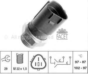 Sensor de temperatura del refrigerante Facet 75690