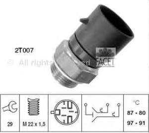 7.5701 Facet sensor, temperatura del refrigerante (encendido el ventilador del radiador)