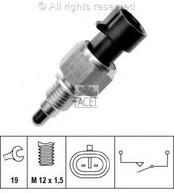 76249 Facet Interruptor de marcha atras