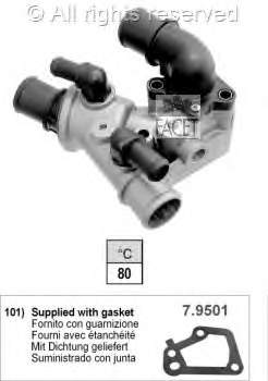 Termostato, refrigerante 78101 Facet