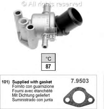 Termostato, refrigerante 7749396 Fiat/Alfa/Lancia