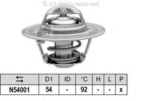 78204S Facet termostato, refrigerante