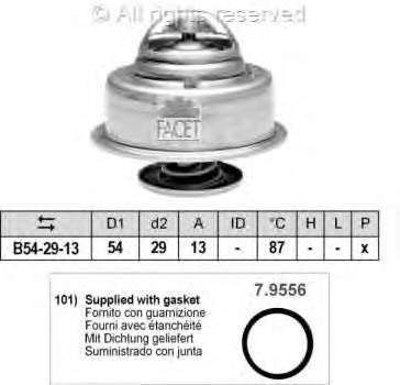 Termostato, refrigerante 78211 Facet