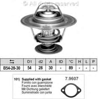 Termostato, refrigerante BBT044 Borg&beck