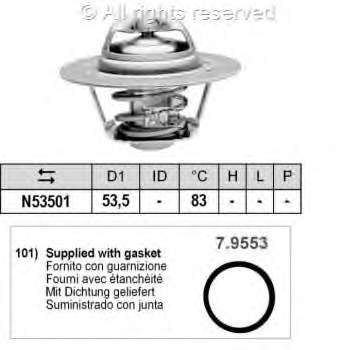 Termostato, refrigerante 725129 NRF