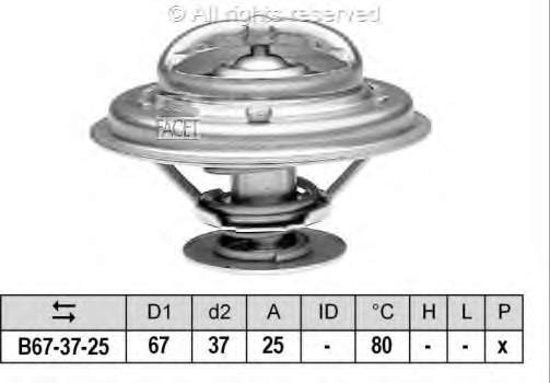 78259S Facet termostato, refrigerante