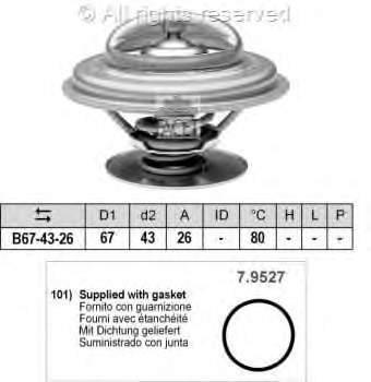 7.8260 Facet termostato, refrigerante