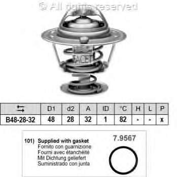 78289 Facet termostato, refrigerante