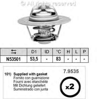 78293 Facet termostato, refrigerante