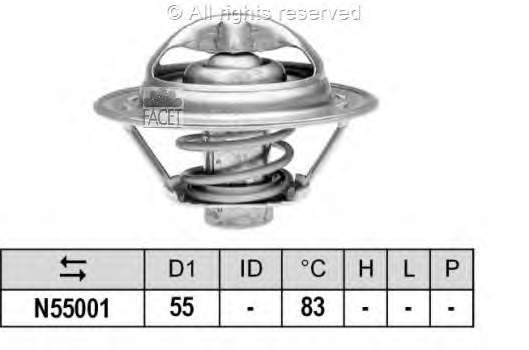 78304S Facet termostato, refrigerante