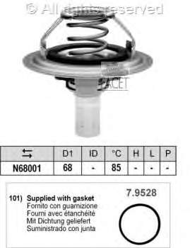 Termostato, refrigerante 78310 Facet