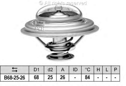 78326S Facet termostato, refrigerante