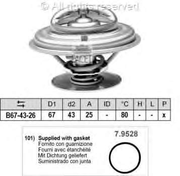 78333 Facet termostato, refrigerante