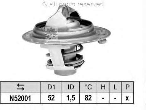 78340S Facet termostato, refrigerante