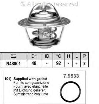 78376 Facet termostato, refrigerante