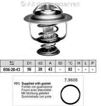 78413 Facet termostato, refrigerante