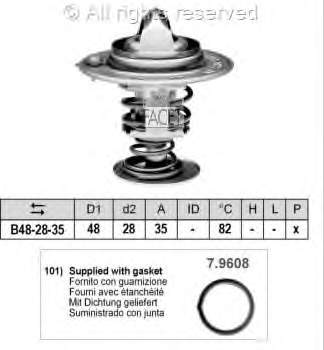 78415 Facet termostato, refrigerante