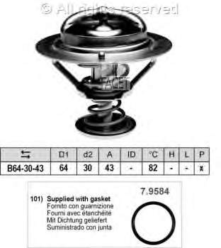 7.8417 Facet termostato, refrigerante