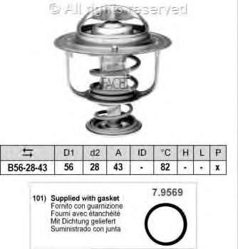 78444 Facet termostato, refrigerante