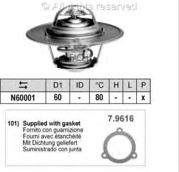 78465 Facet termostato, refrigerante