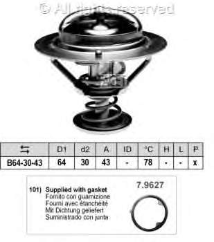 7.8491 Facet termostato, refrigerante