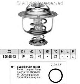 7.8522 Facet termostato, refrigerante