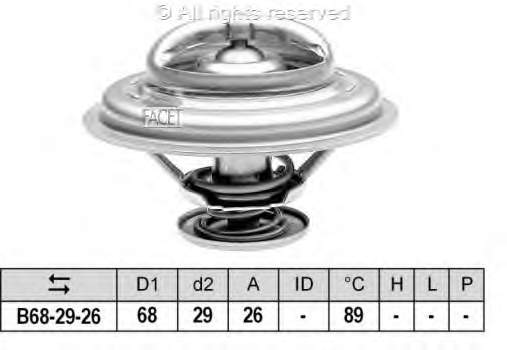 78539S Facet termostato, refrigerante