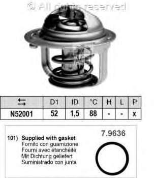 78554 Facet termostato, refrigerante